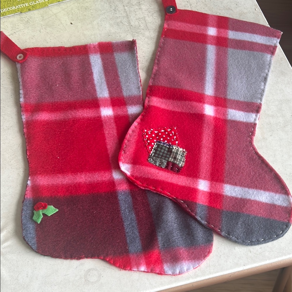 Plaid Christmas Stockings